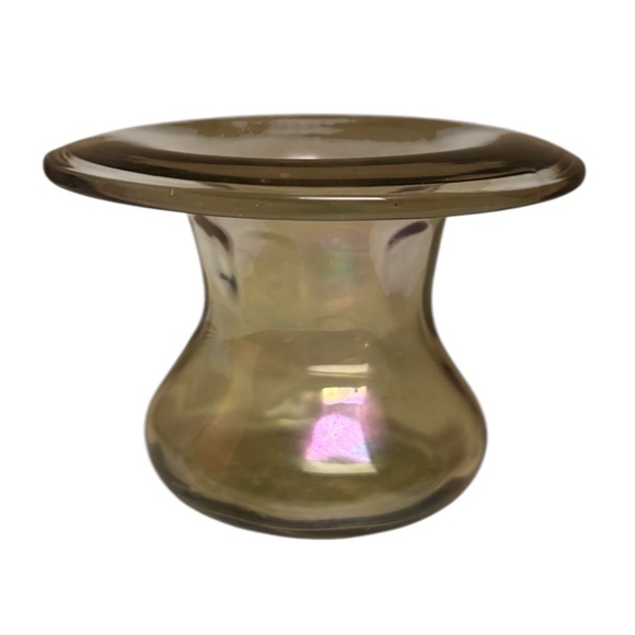 Vintage art glass. Iridescent green. - Picture 6 of 6